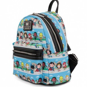 Loungefly Dc Superheroes Chibi Lineup Mini Backpack