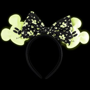 Loungefly Disney Ghost Mickey Halloween Ears Headband – GLOWS IN THE DARK
